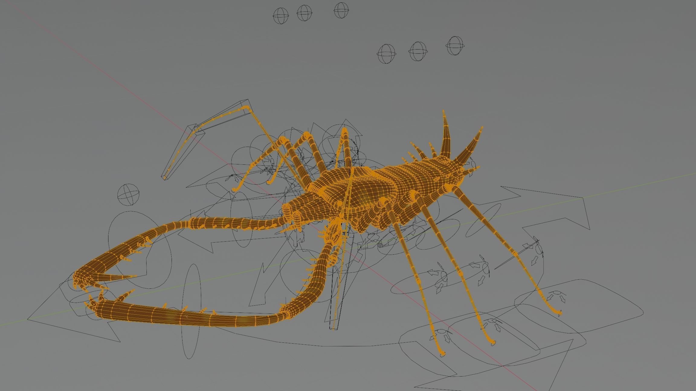 Giant Tick Low-poly 3D model_44