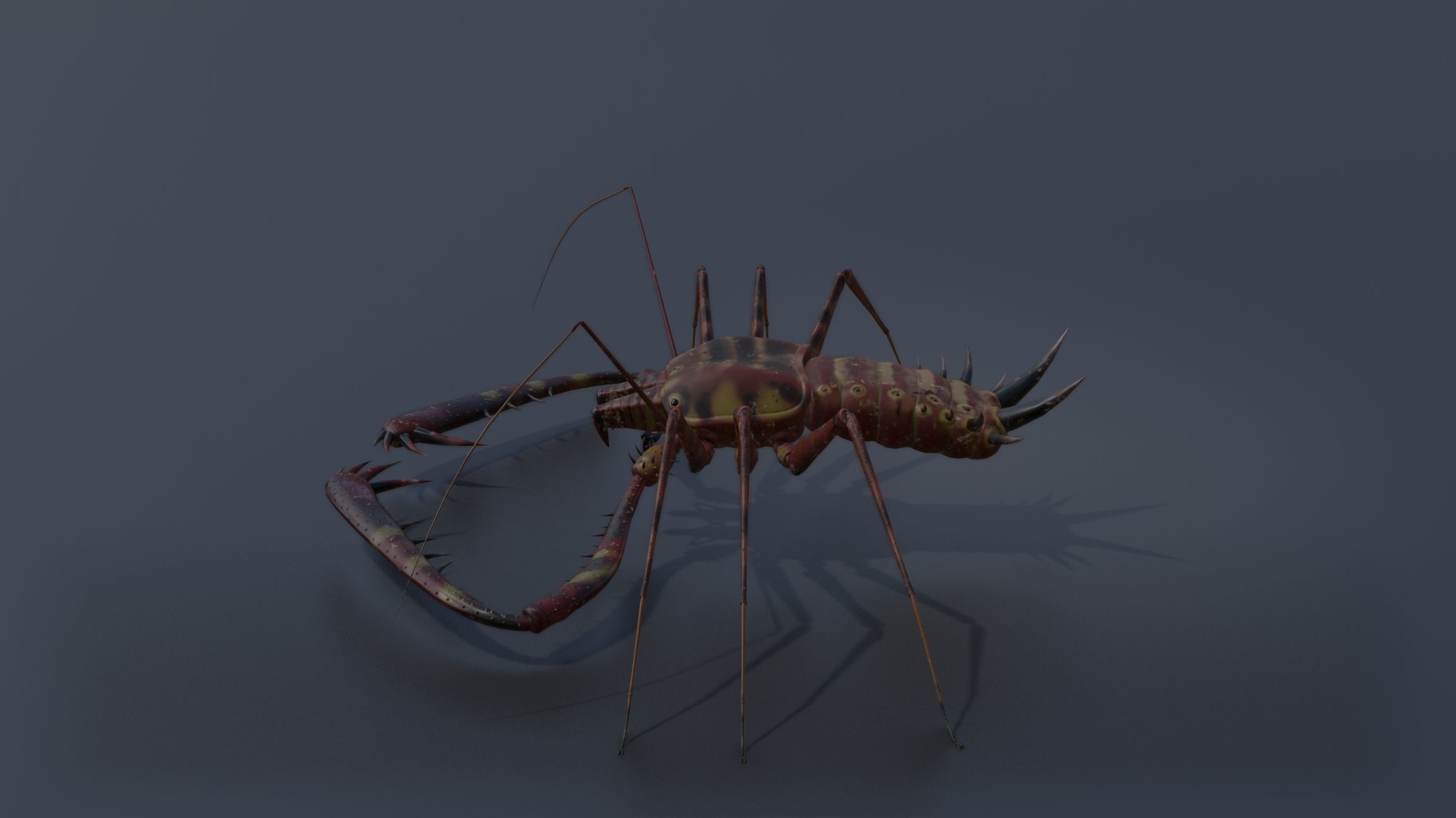 Giant Tick Low-poly 3D model_12