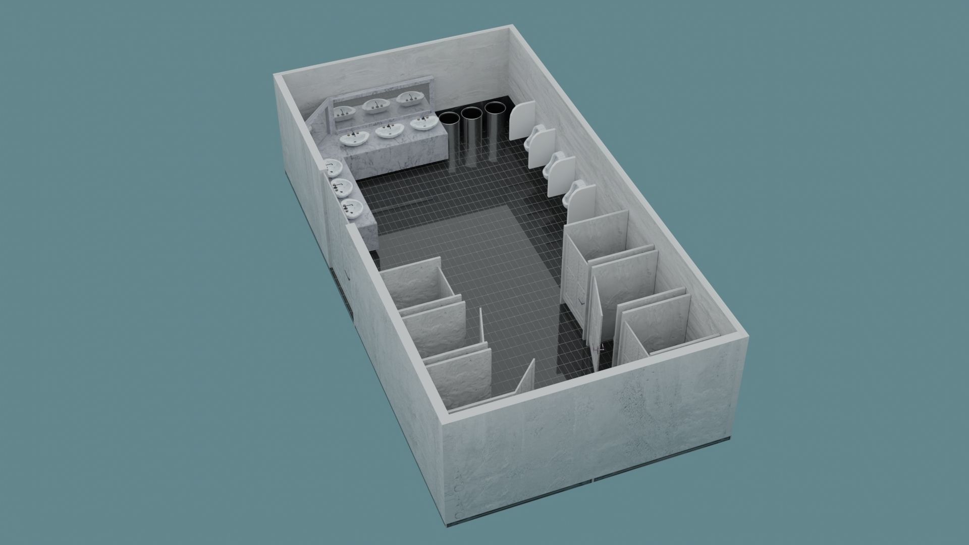 Toilet WC 3D model_1