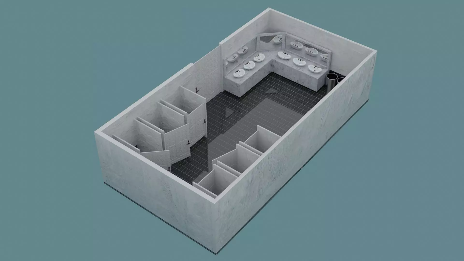 Toilet WC 3D model_0