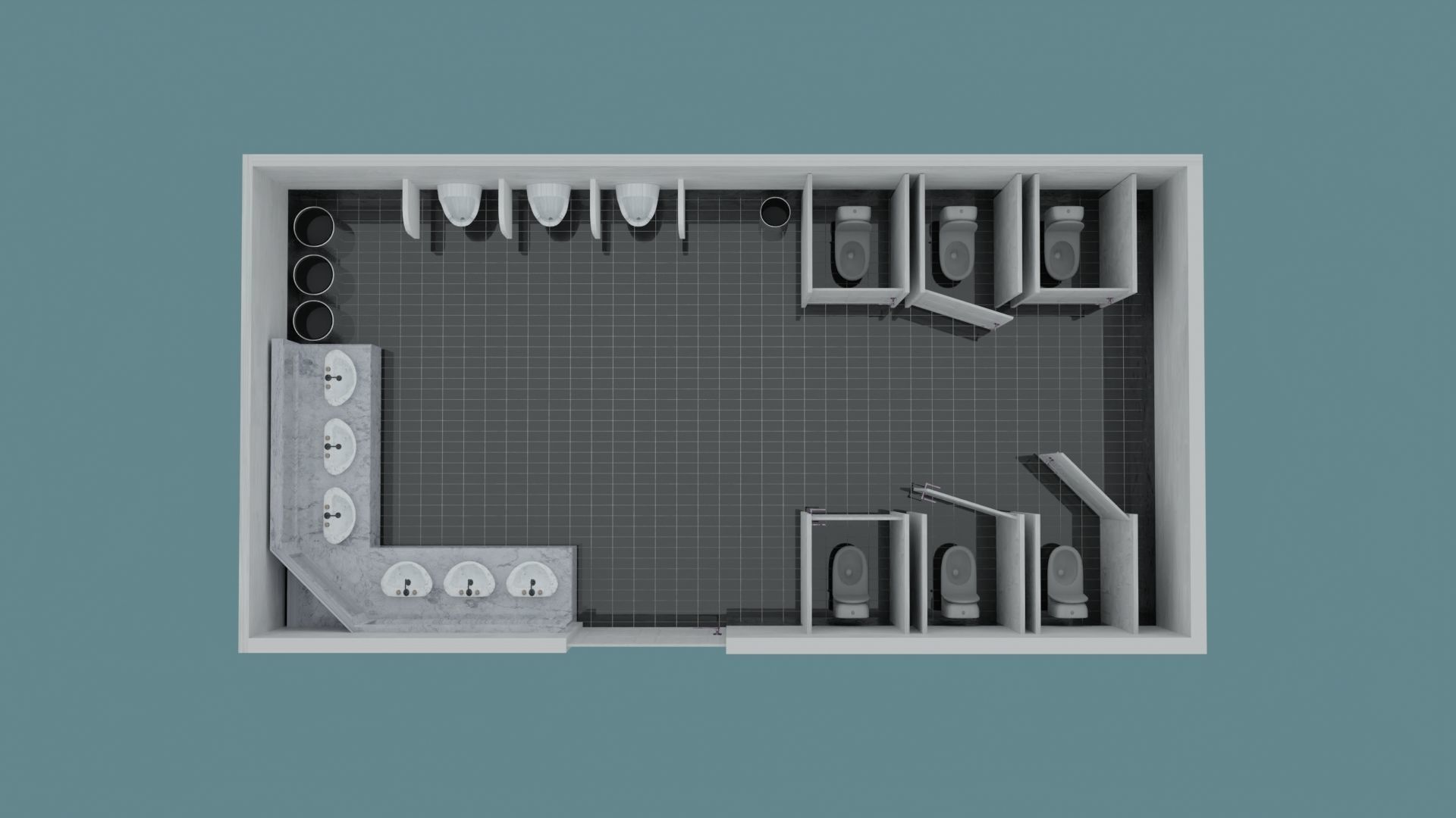 Toilet WC 3D model_2