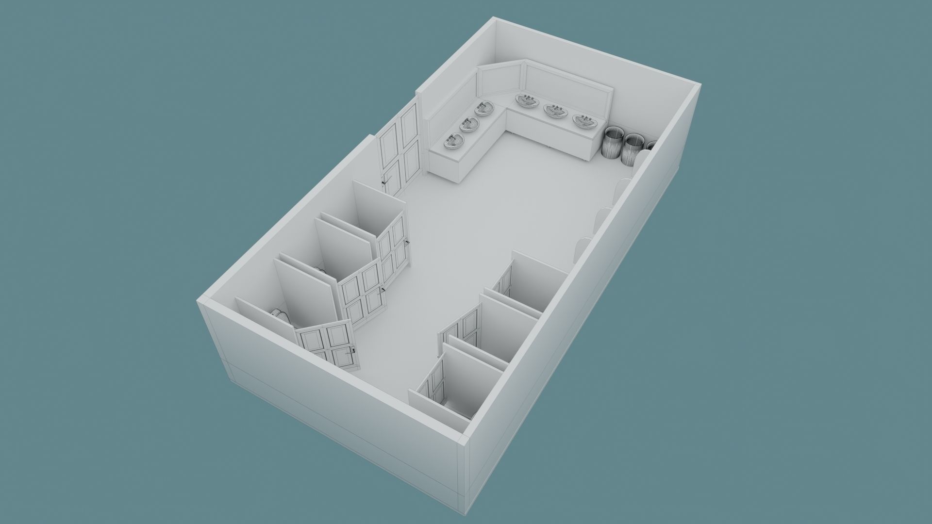 Toilet WC 3D model_7