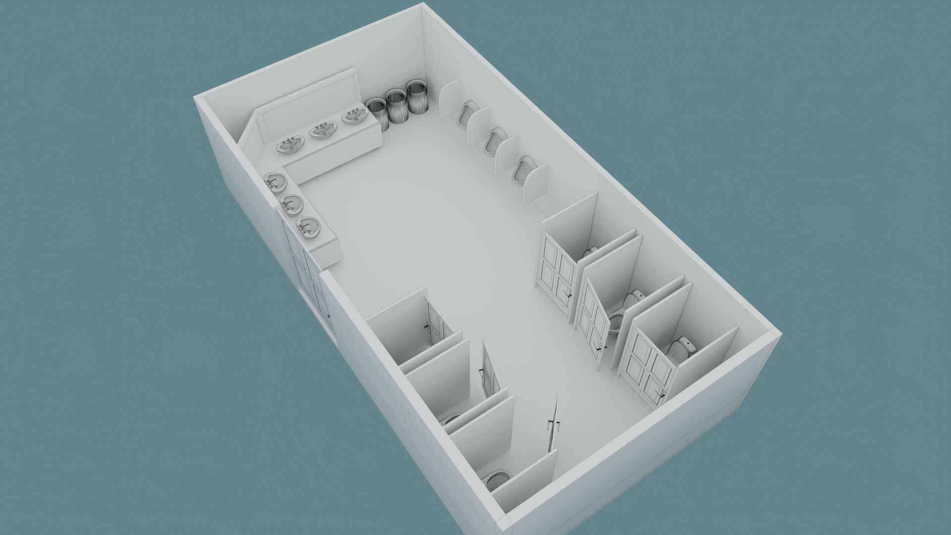 Toilet WC 3D model_8