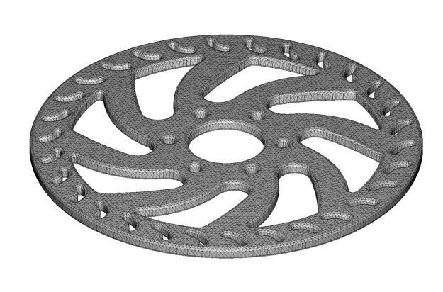 Classic Bicycle Disc Rotor 3D print model_1