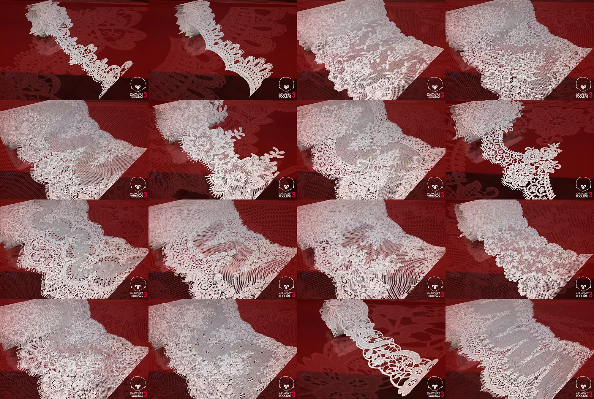 Fabric Vol 11 - Lace Borders and Trims Texture