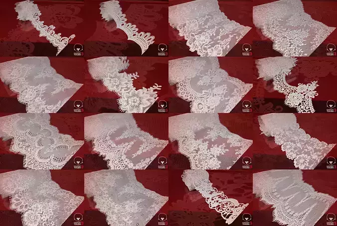 Fabric Vol 11 - Lace Borders and Trims