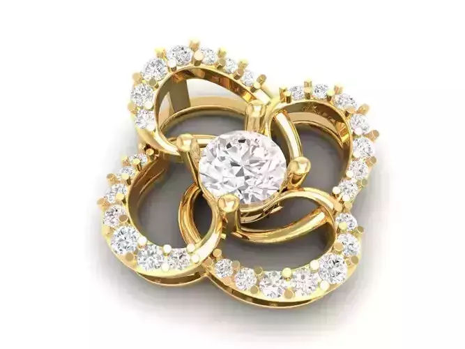 Elegant Clover Flower Diamond Earrings for Women 224