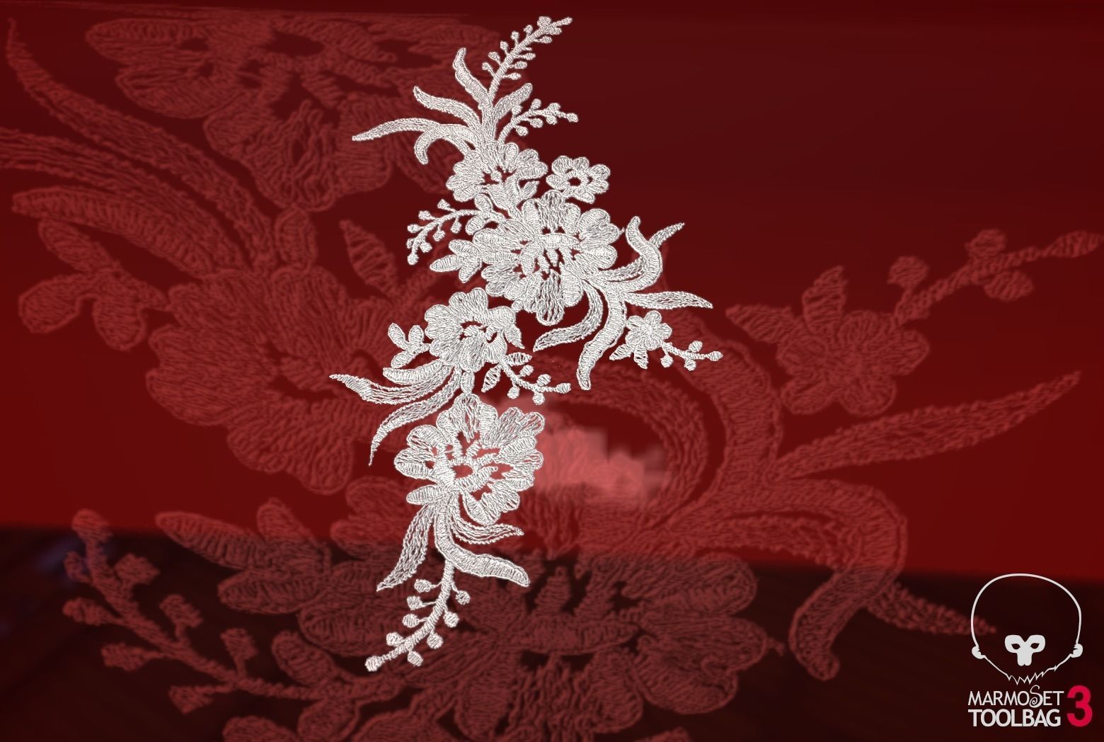 Fabric Vol 12 - Lace Appliques Texture_35