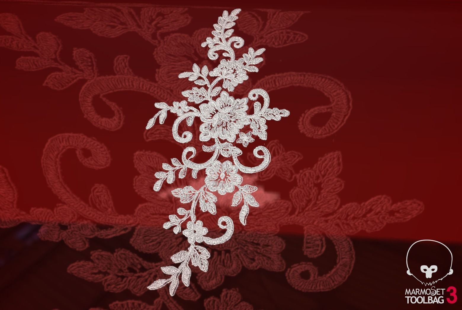 Fabric Vol 12 - Lace Appliques Texture_36