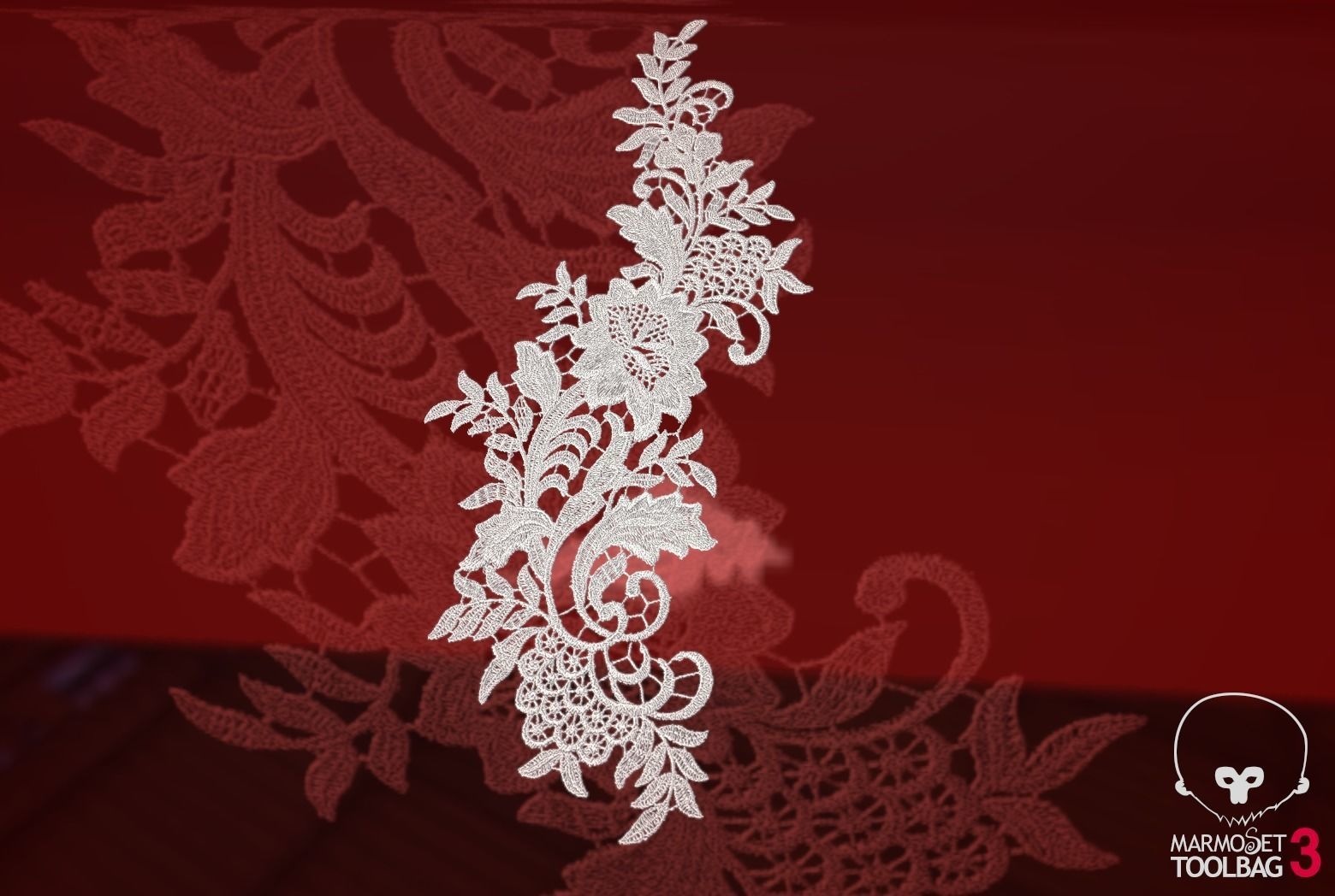 Fabric Vol 12 - Lace Appliques Texture_23