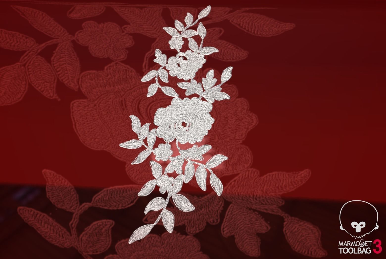 Fabric Vol 12 - Lace Appliques Texture_34