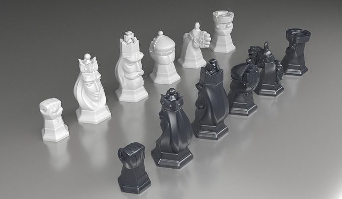 Chess - Strong figure 3D print model