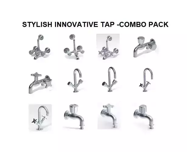 STYLISH INNOVATIVE TAP - COMBO PACK 3D Model Collection
