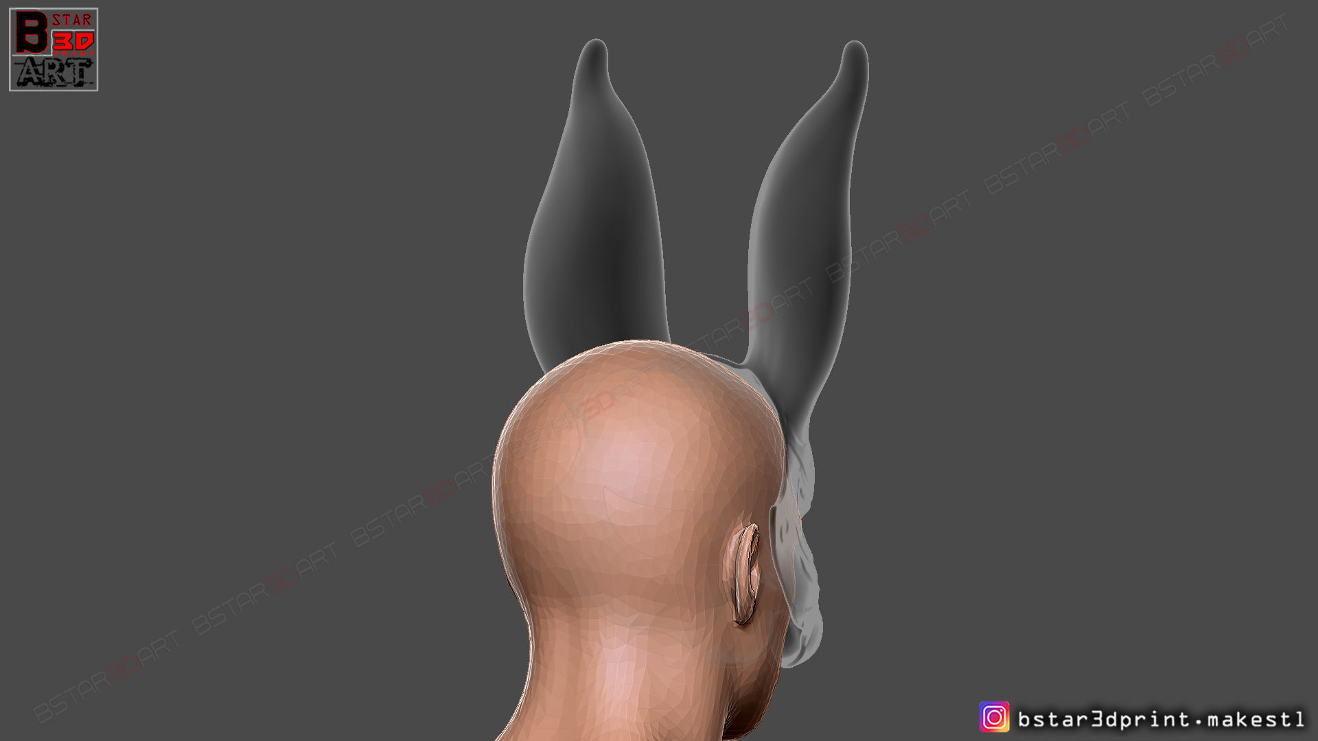  Rabbit Mask - Fox Mask - Bunny Mask - Demon Kitsune Cosplay  3D print model_18