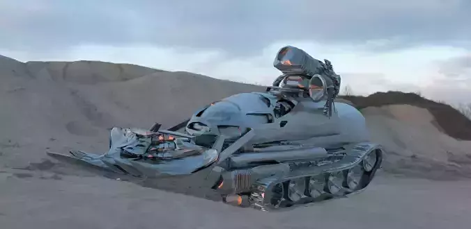 Bulldozer Tank 3D model