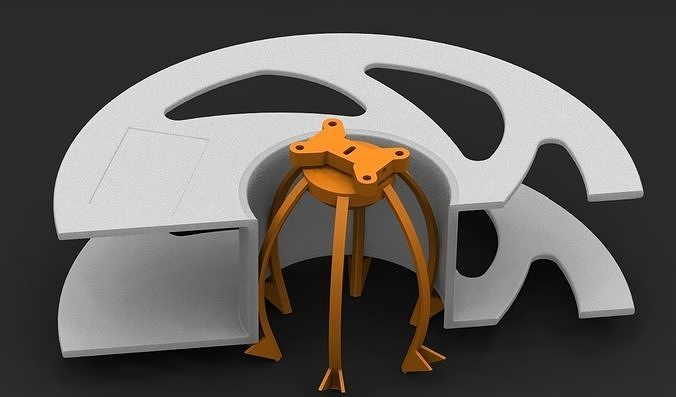 Horizontal spool holder 3D print model