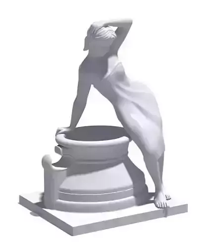 White Woman Sculpture