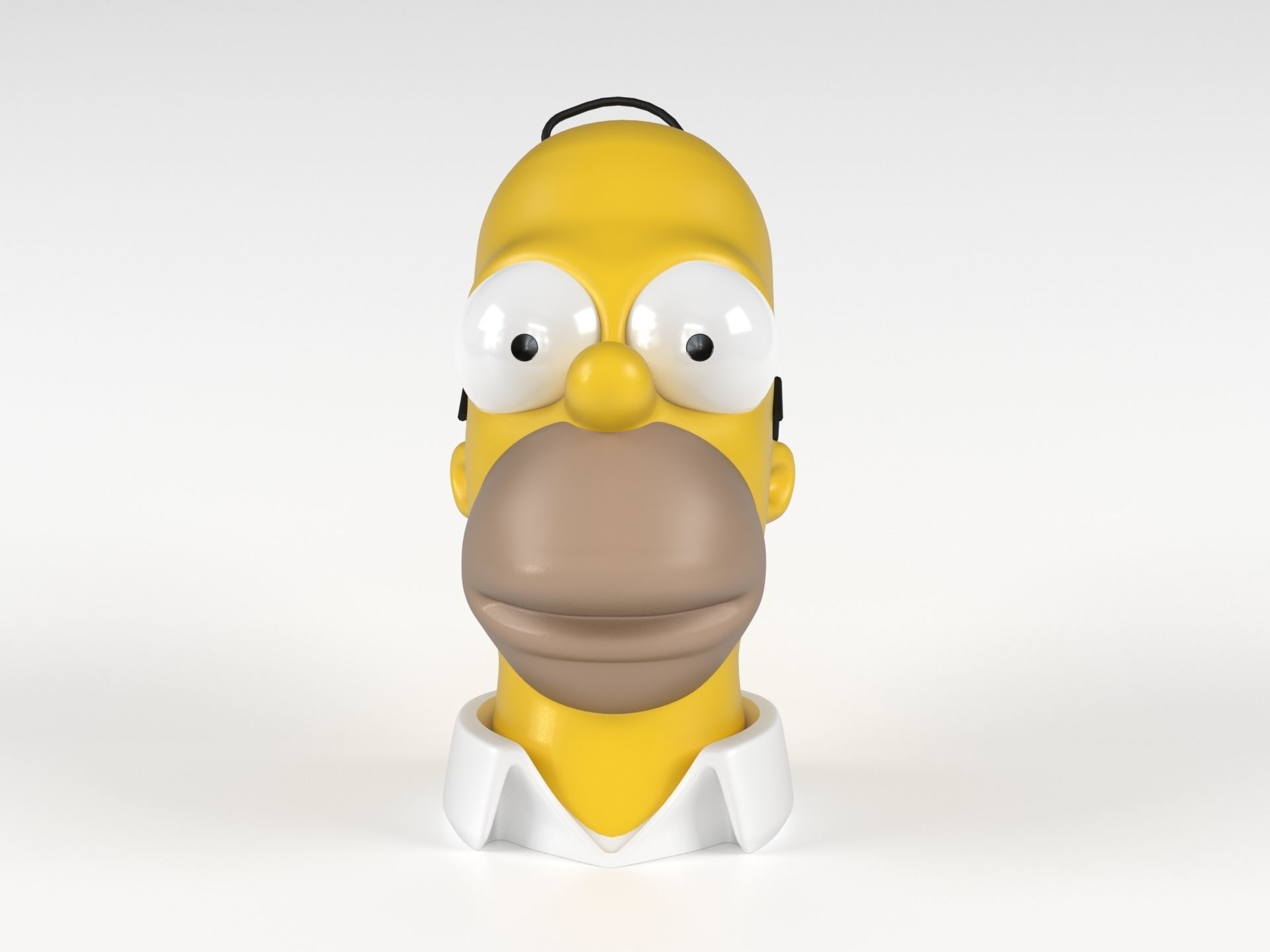 Homer head with monkey 3D print model_1