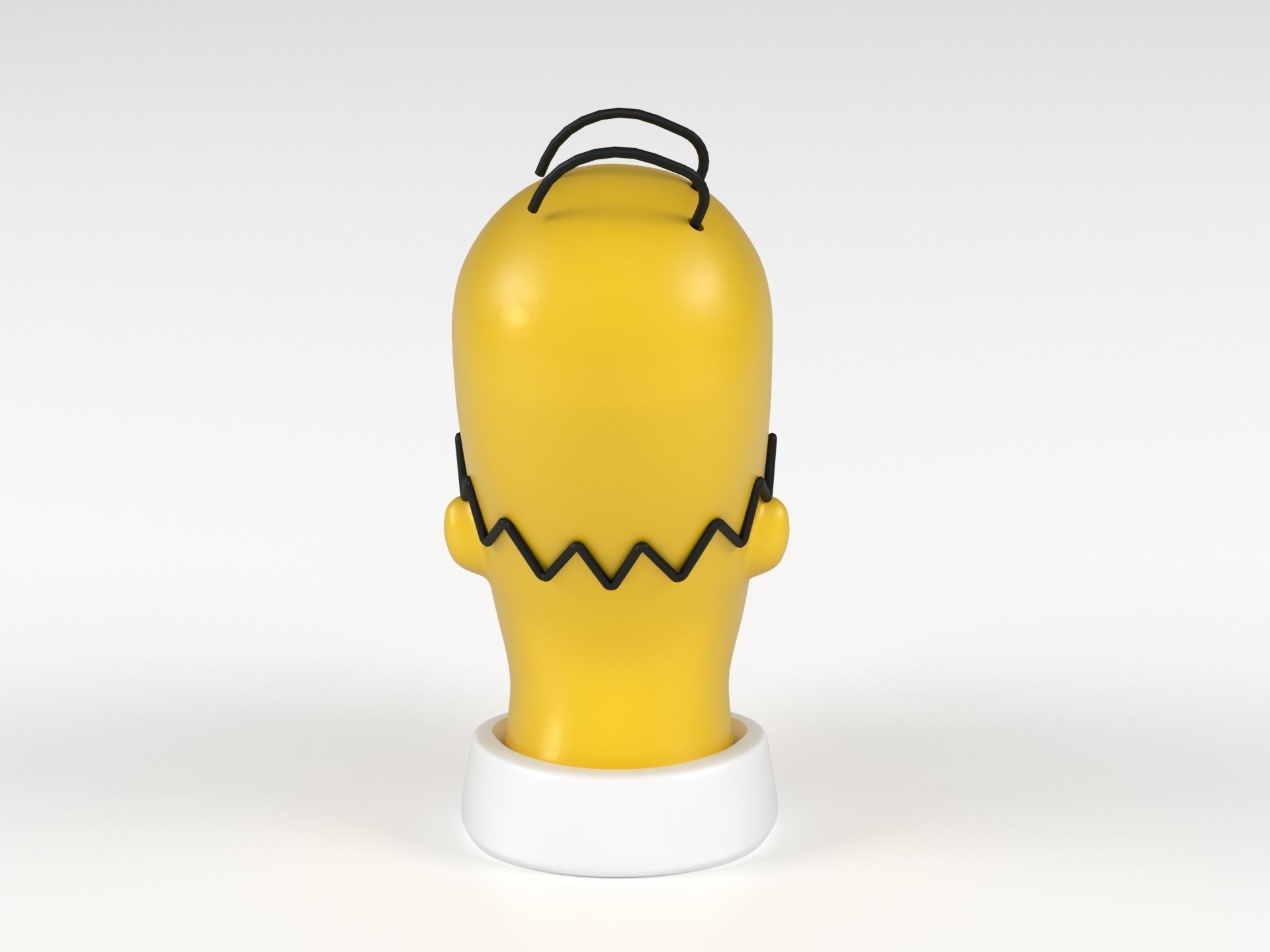 Homer head with monkey 3D print model_8