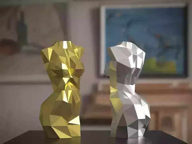 female torso 3D model