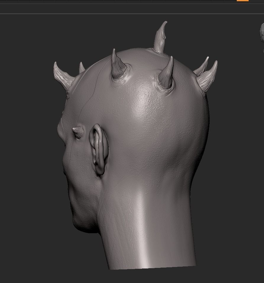Darth Maul Head  3D print model_7