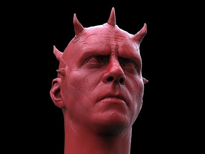Darth Maul Head  3D print model