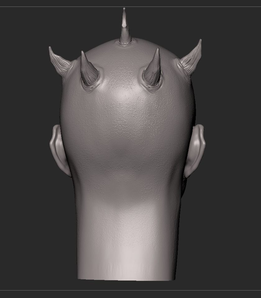 Darth Maul Head  3D print model_8