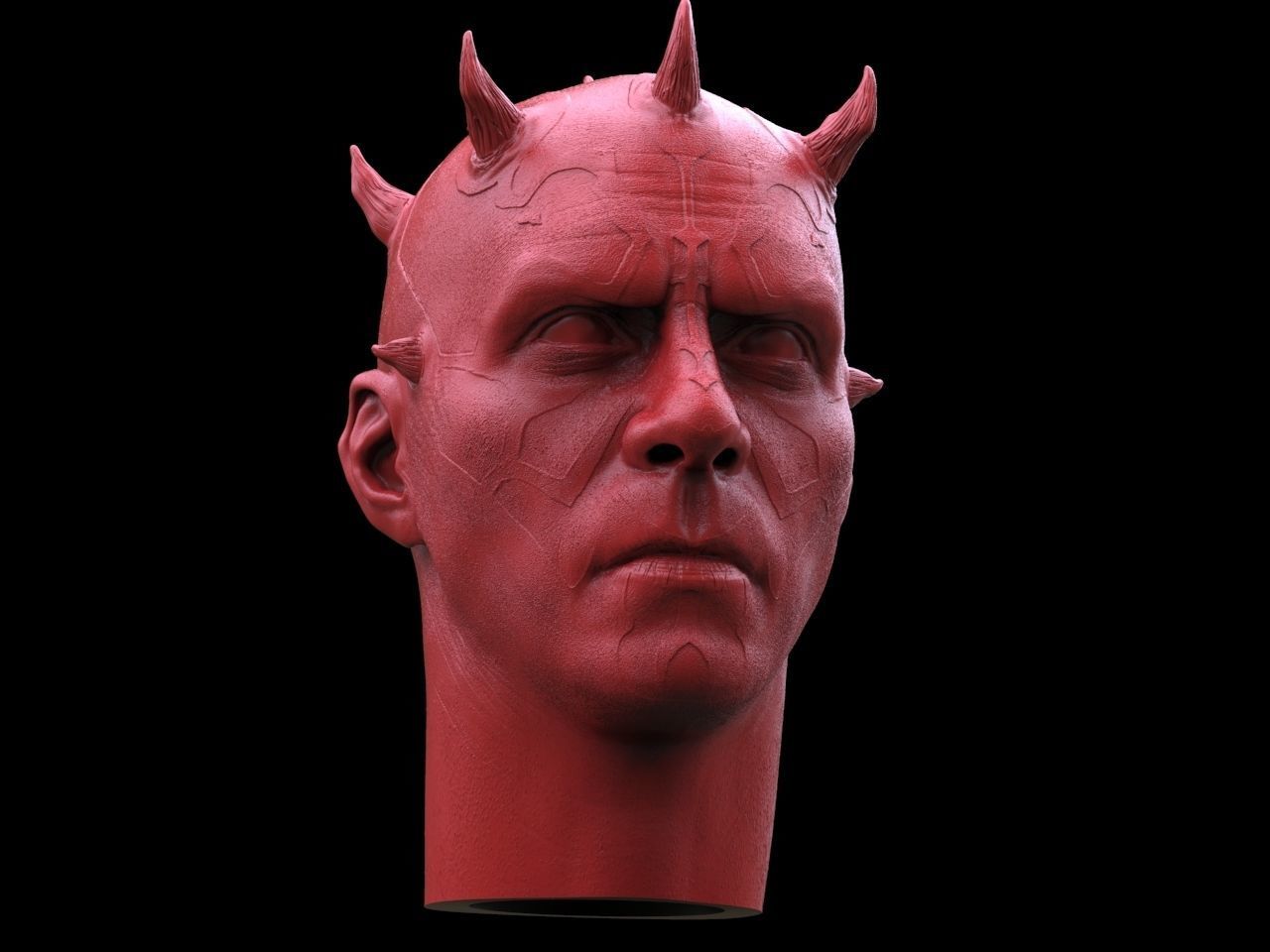 Darth Maul Head  3D print model_2