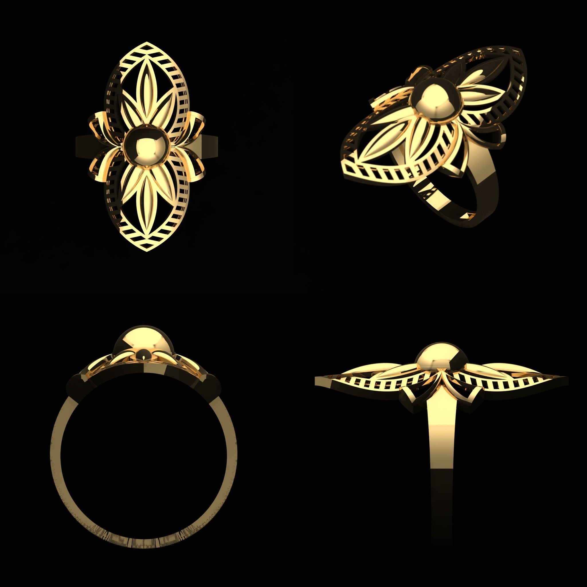 -  a Profishnal and Modern Beautiful Ring 3D print model_1