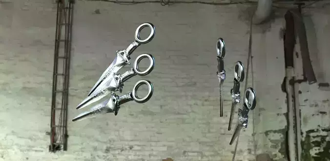 Ninja Throwing Knives 3D model