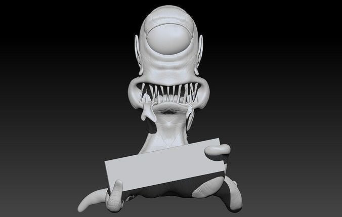 Kang - Kodos The Simpsons 3D Art Model 3D print model