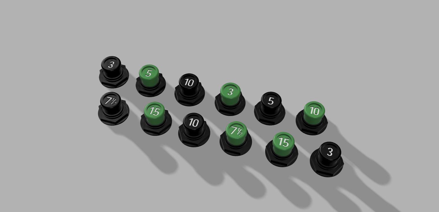 AIRBUS A320 CIRCUIT BREAKERS DUMMY 3D print model_1