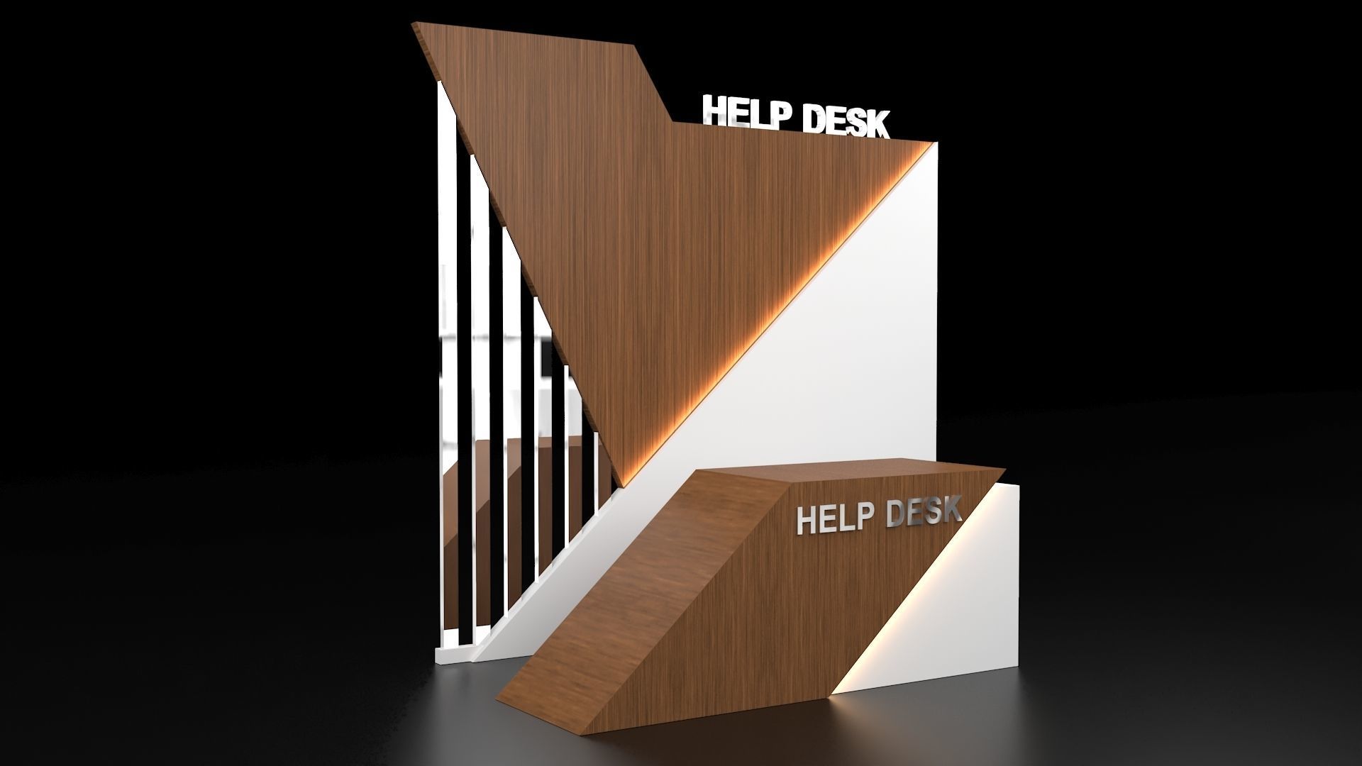 Help Desk 3D model_4