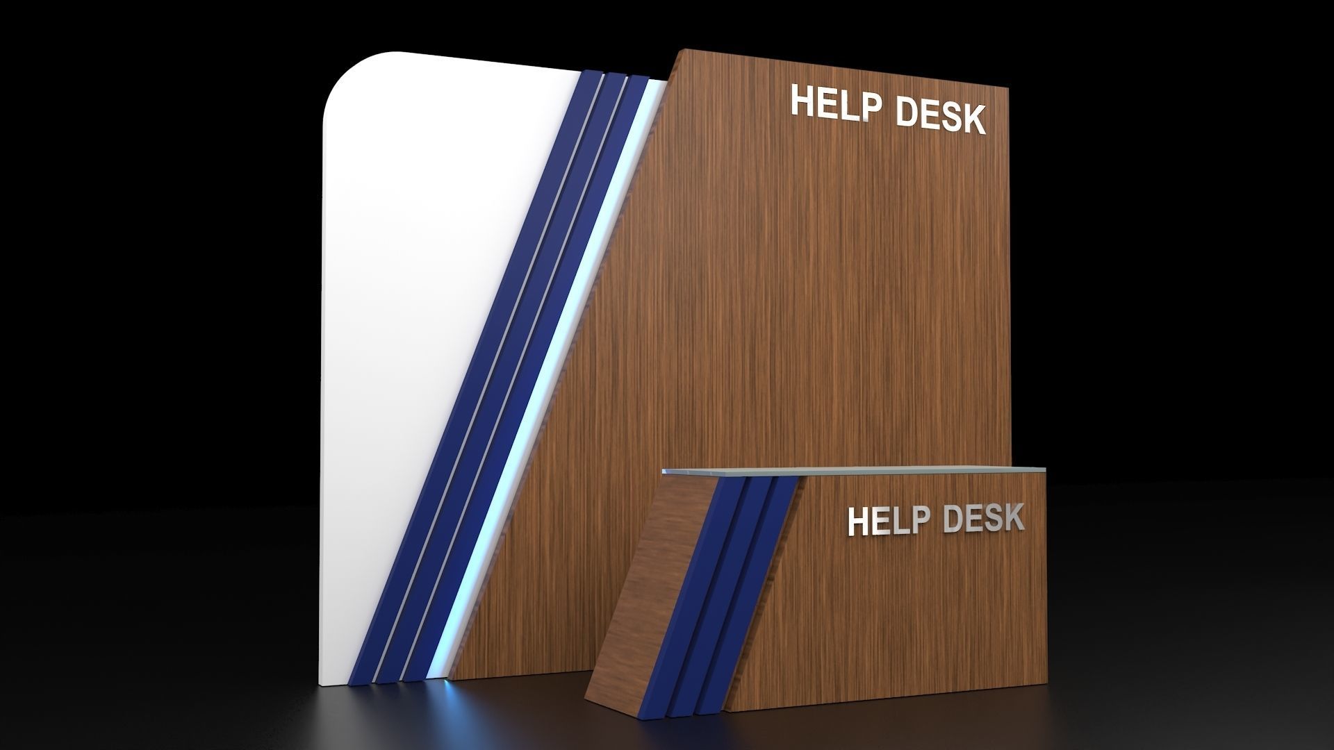 Help Desk 3D model_8