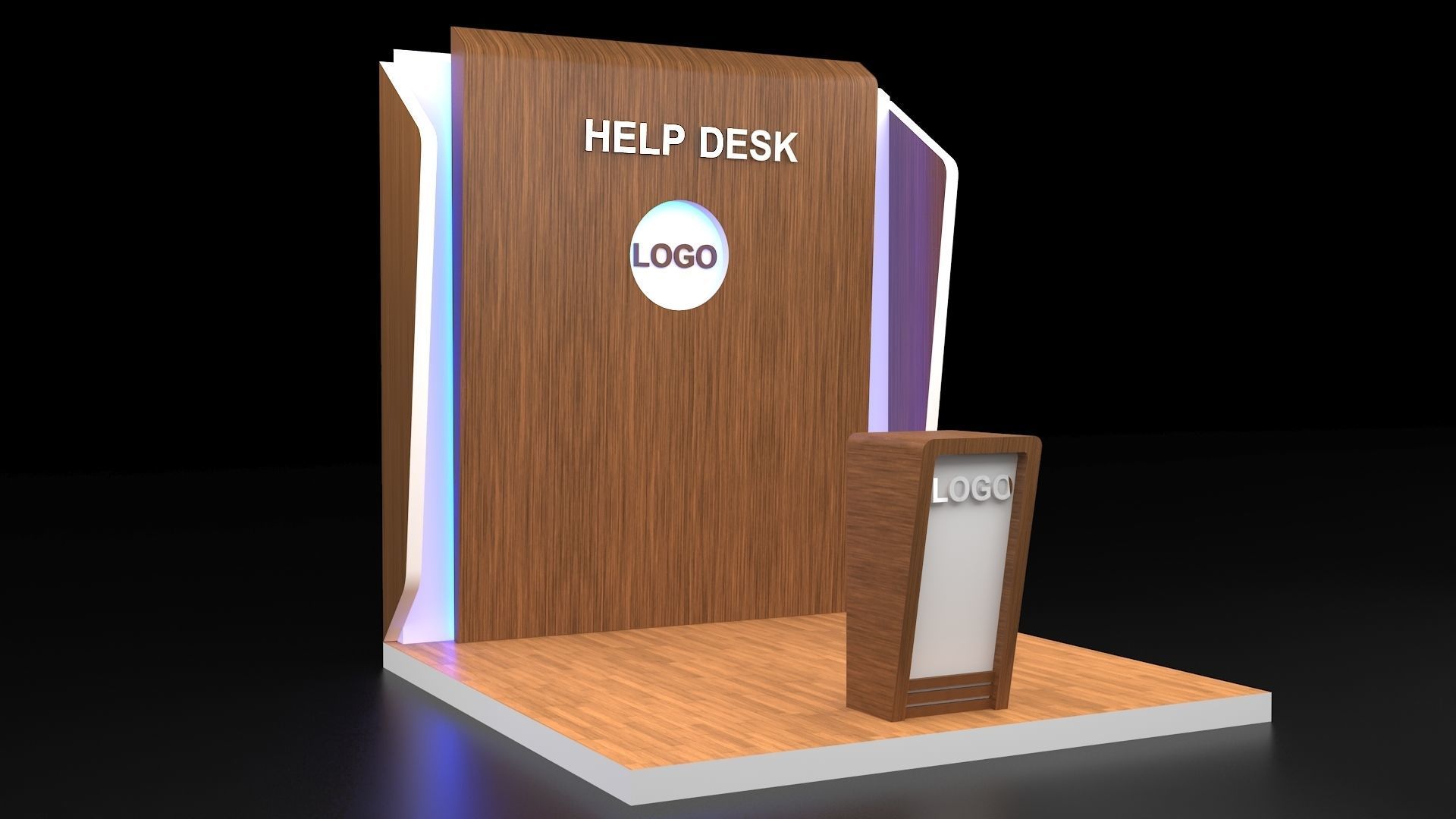 Help Desk 3D model_16