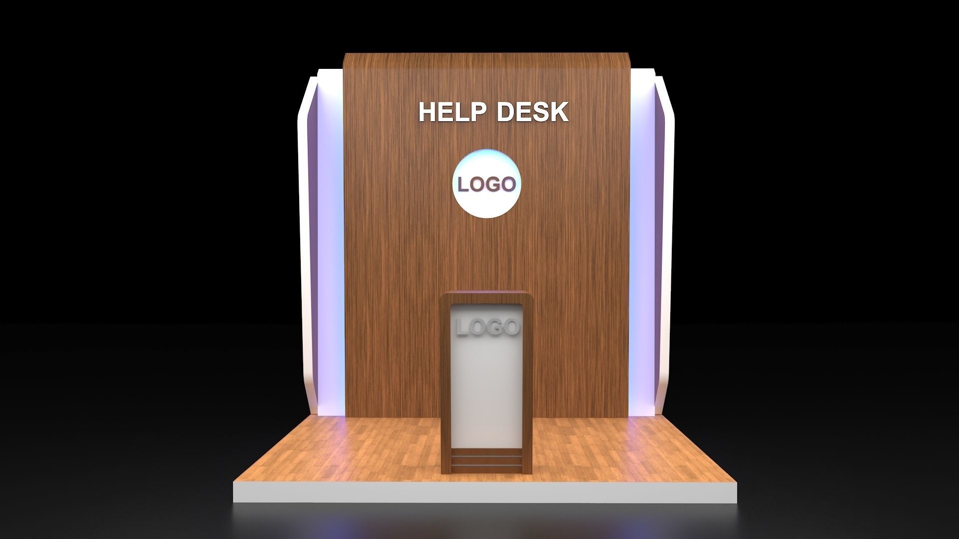 Help Desk 3D model_17