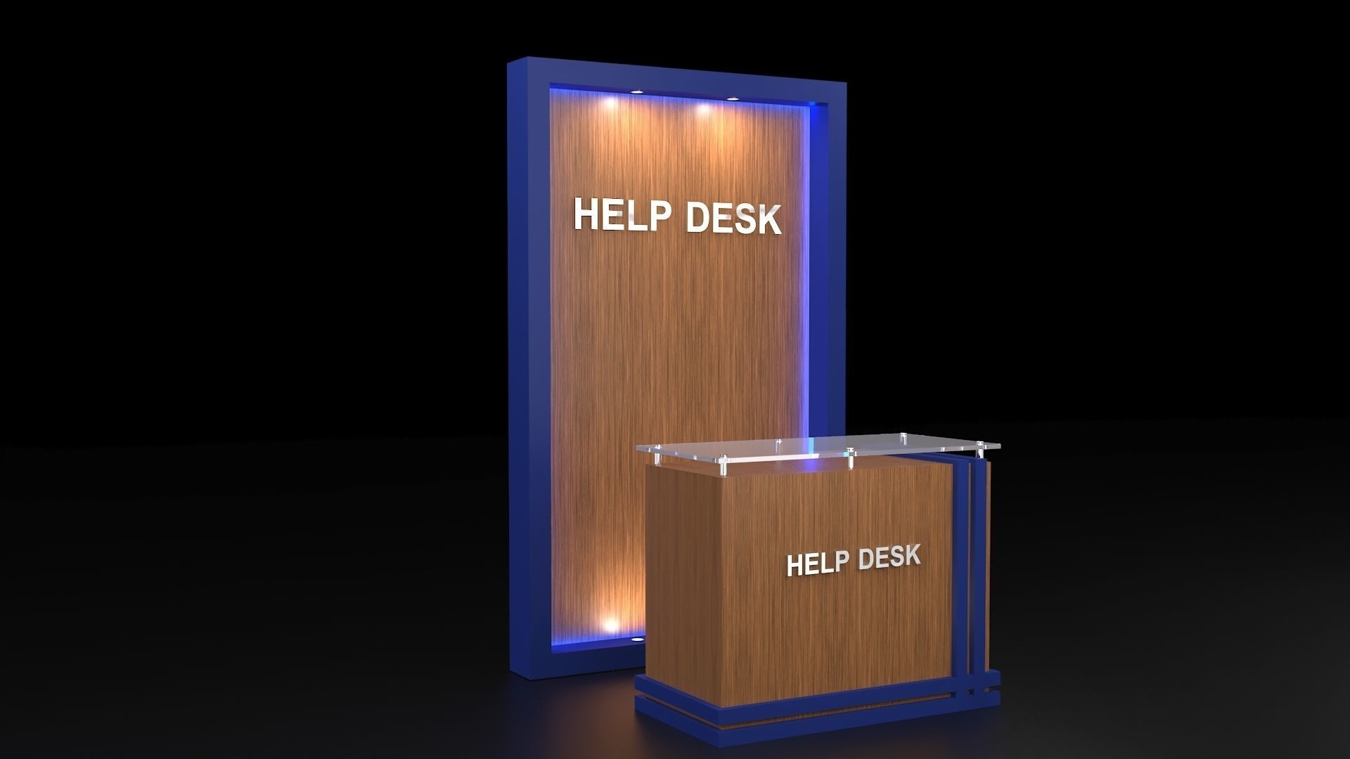 Help Desk 3D model_22