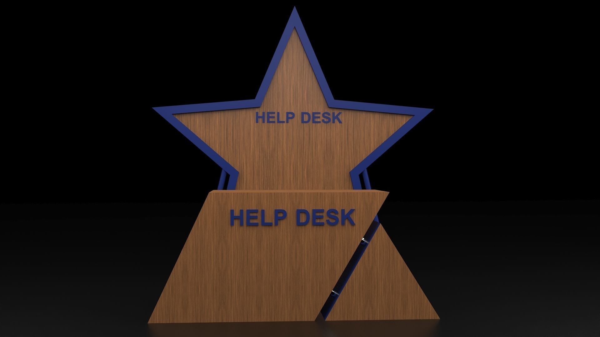 Help Desk 3D model_11