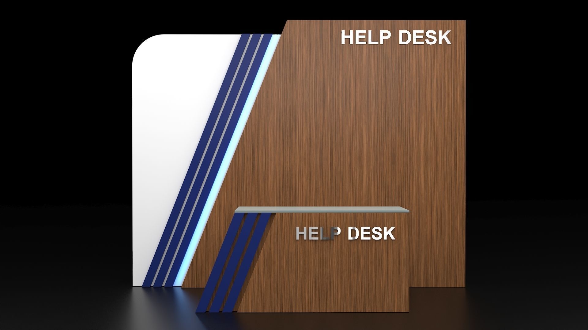 Help Desk 3D model_9