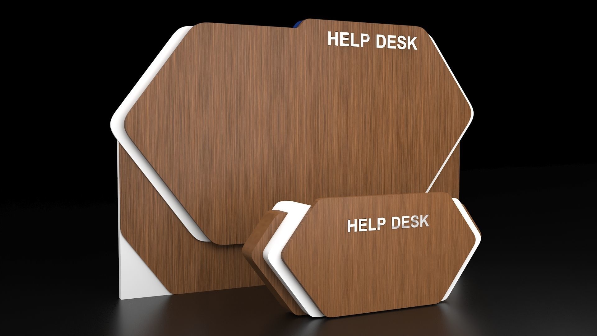 Help Desk 3D model_7