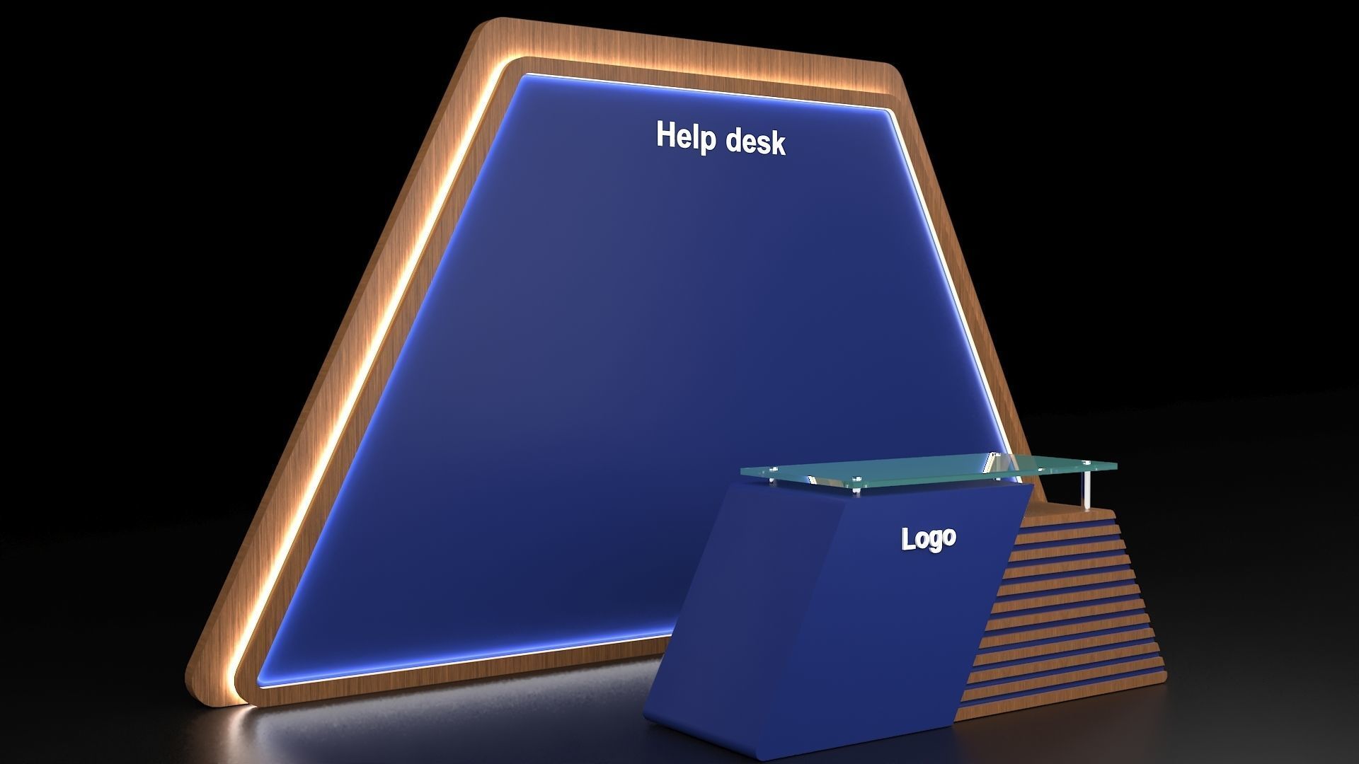 Help Desk 3D model_2