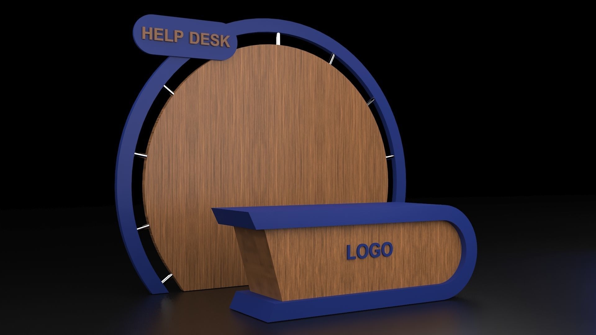 Help Desk 3D model_18