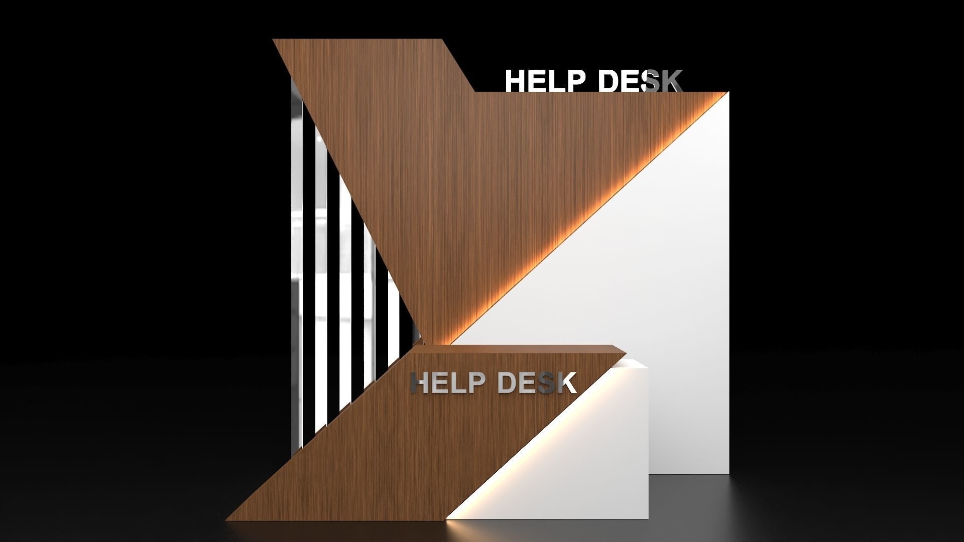Help Desk 3D model_5
