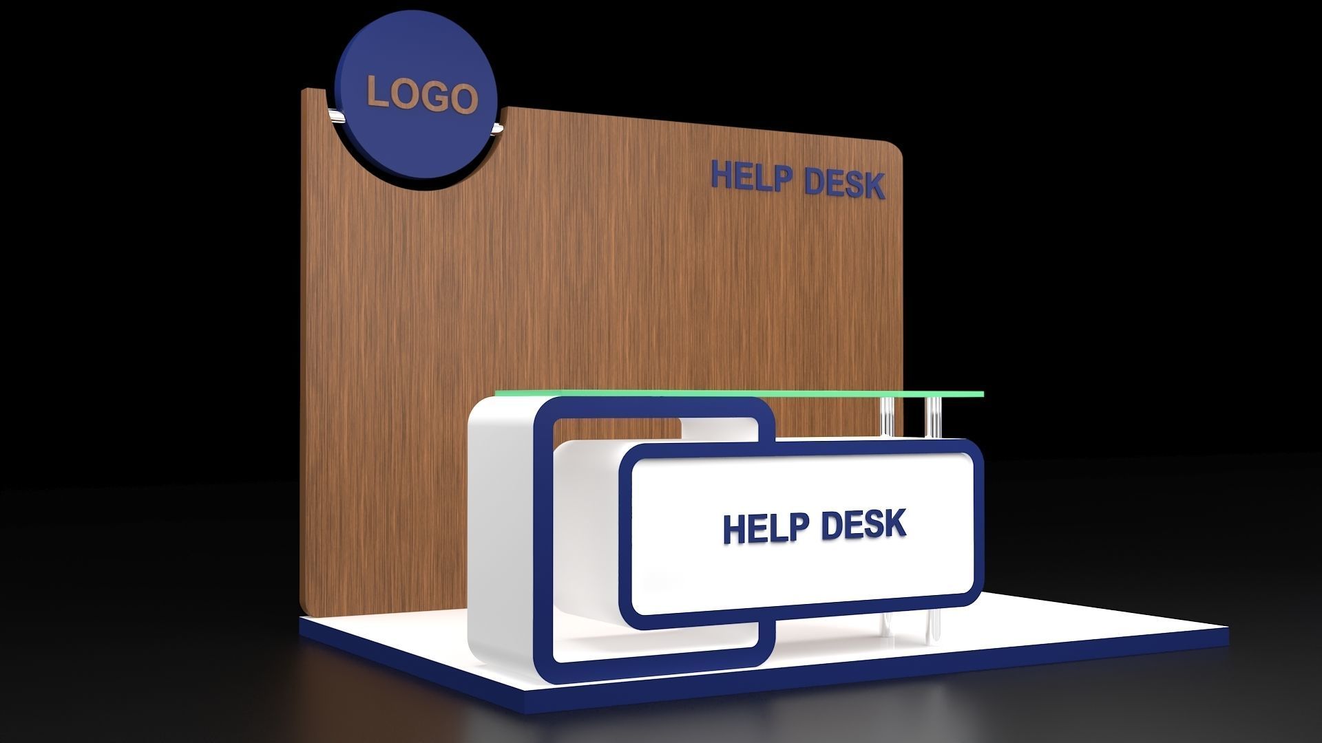 Help Desk 3D model_12