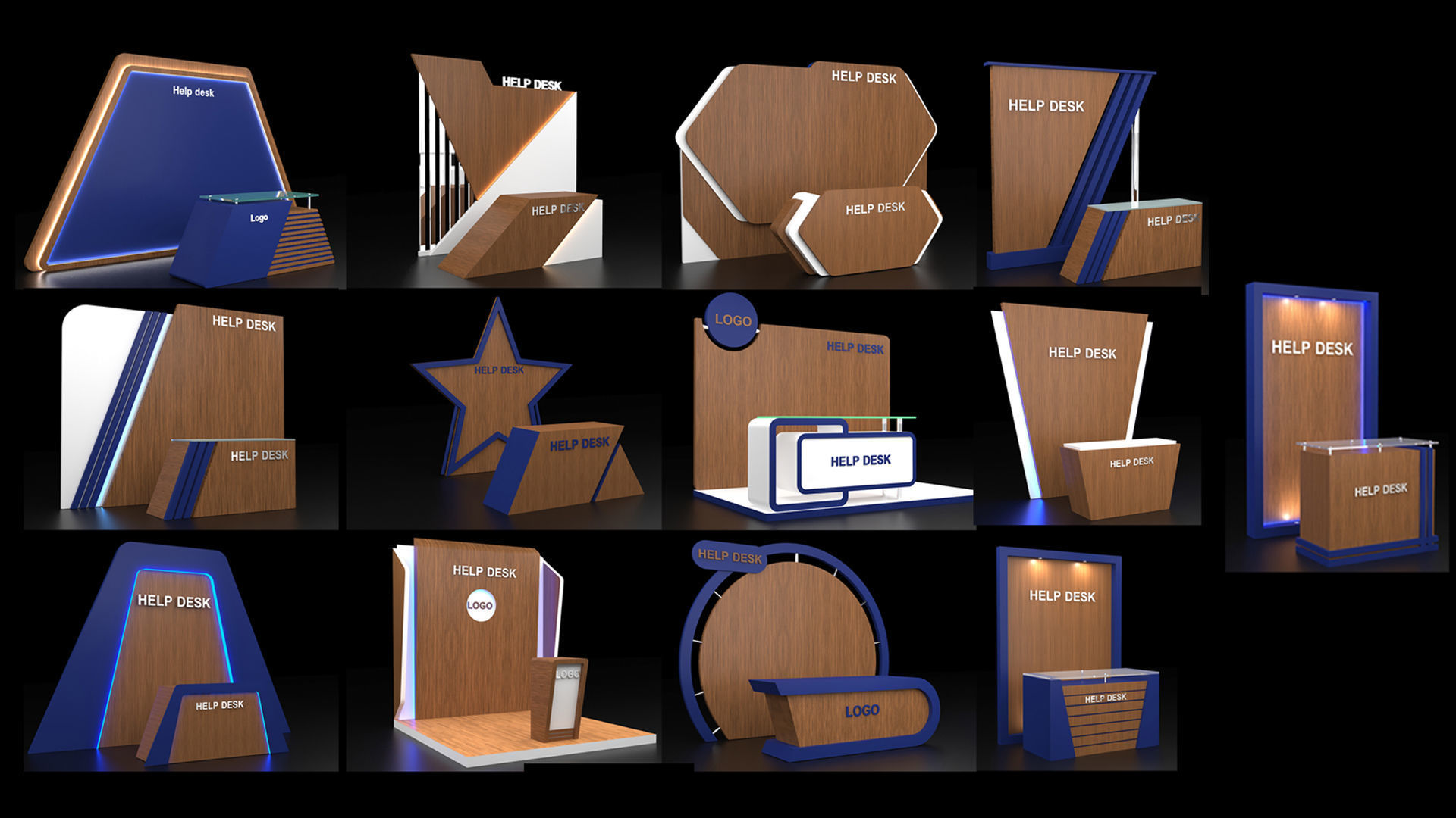 Help Desk 3D model_1