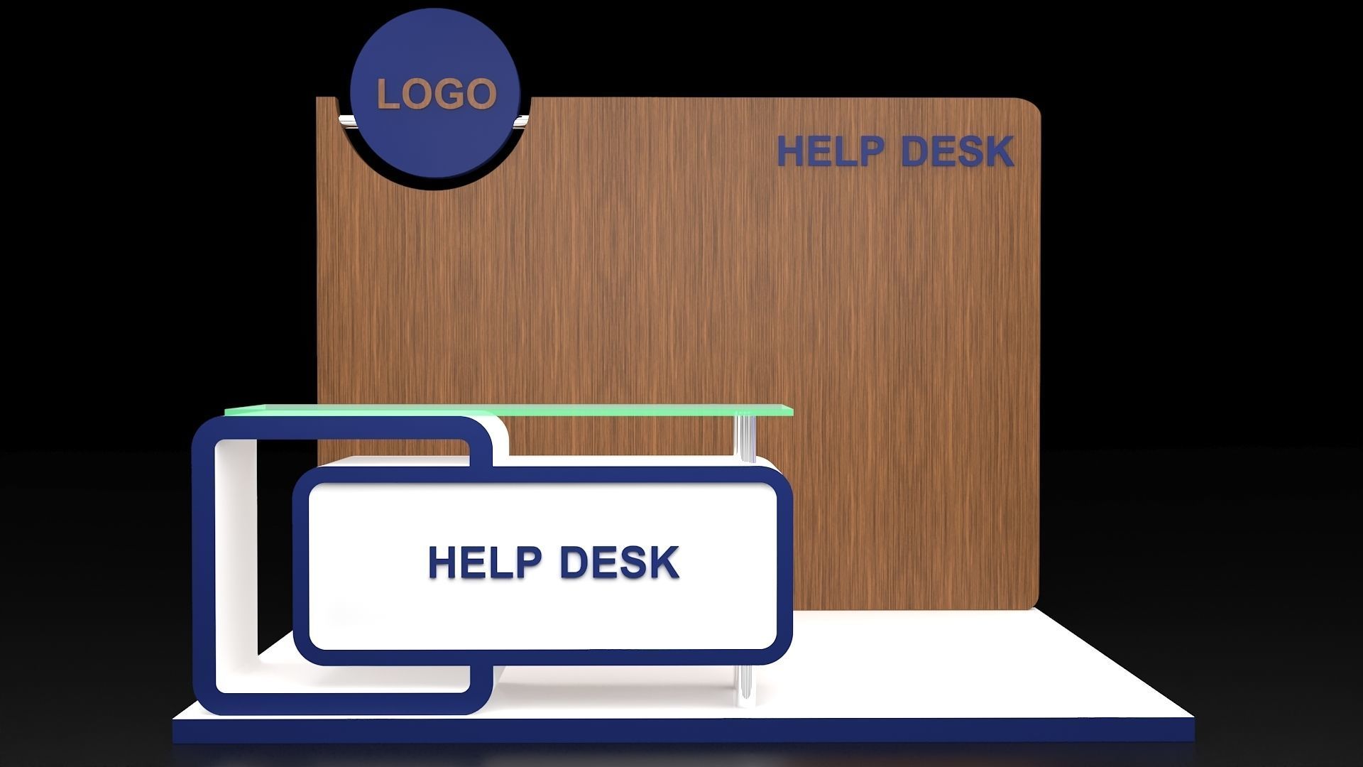 Help Desk 3D model_13
