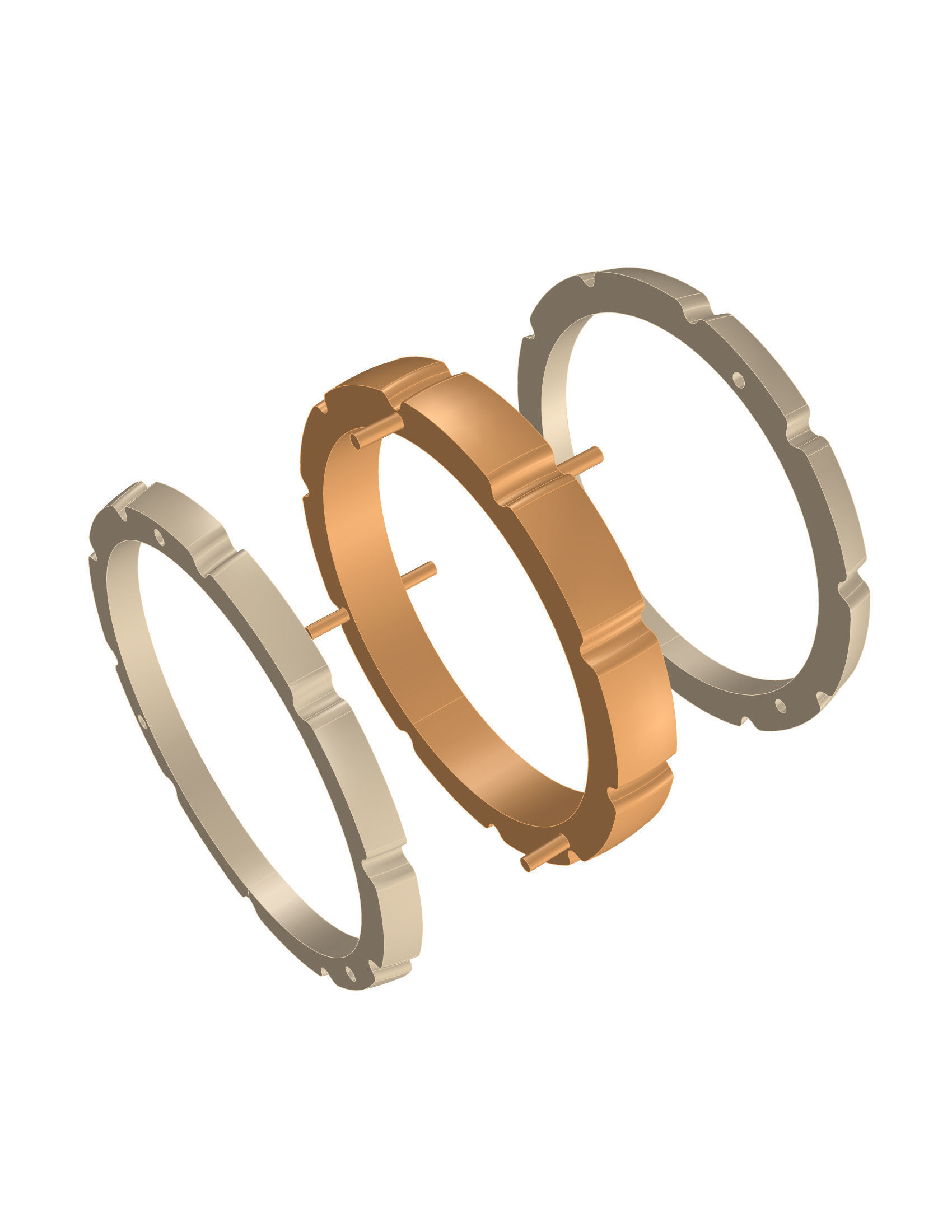 Wedding Band Men 3D print model_8