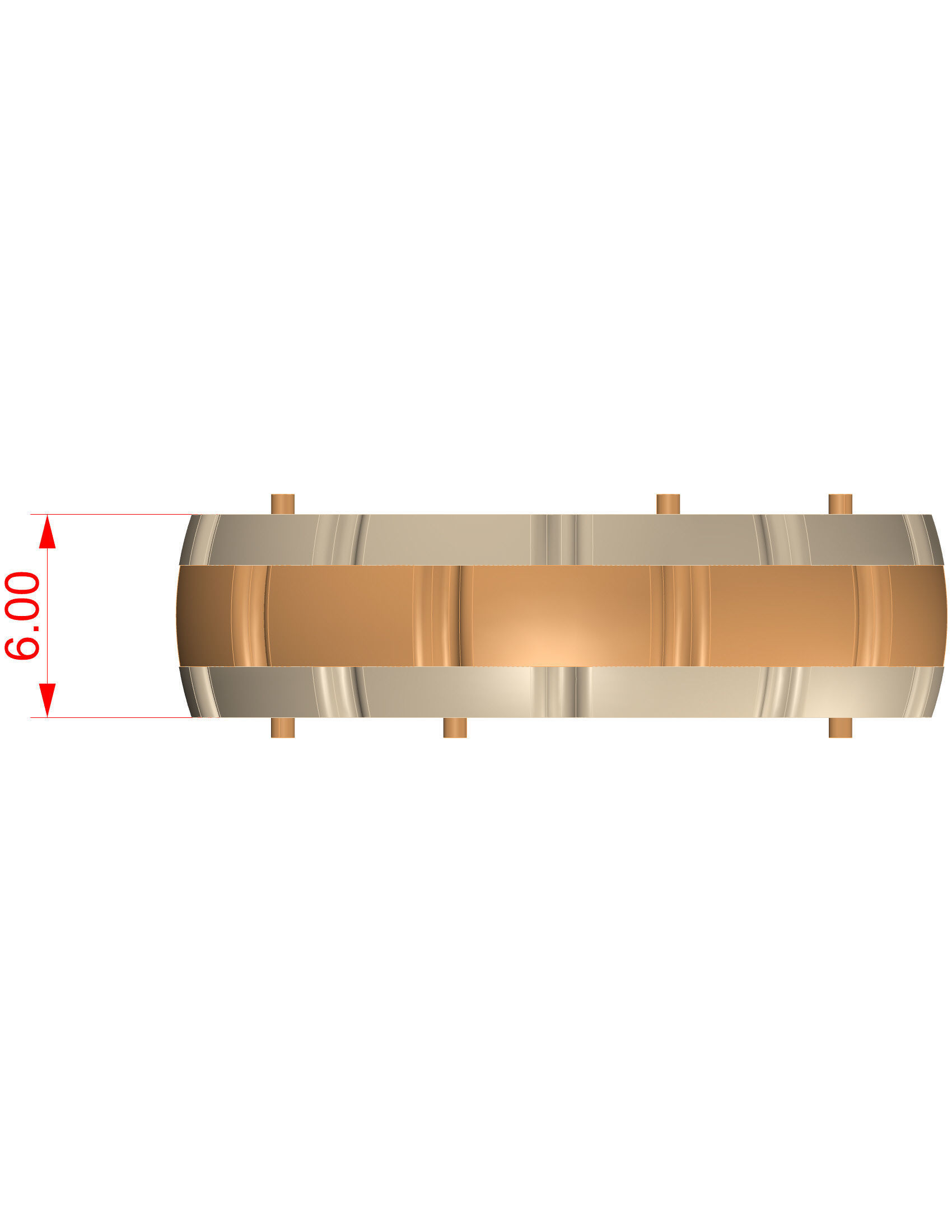 Wedding Band Men 3D print model_6