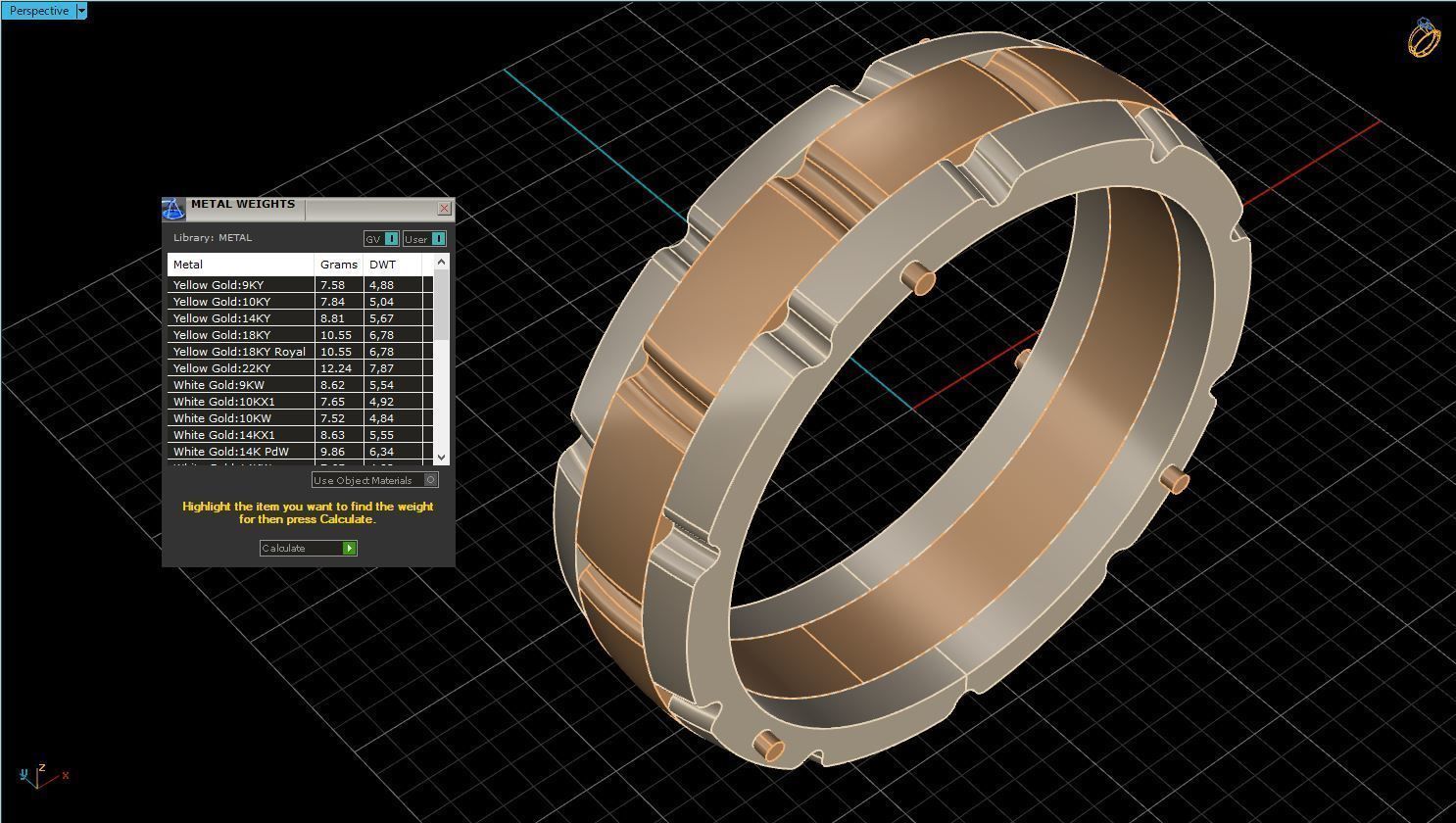 Wedding Band Men 3D print model_10
