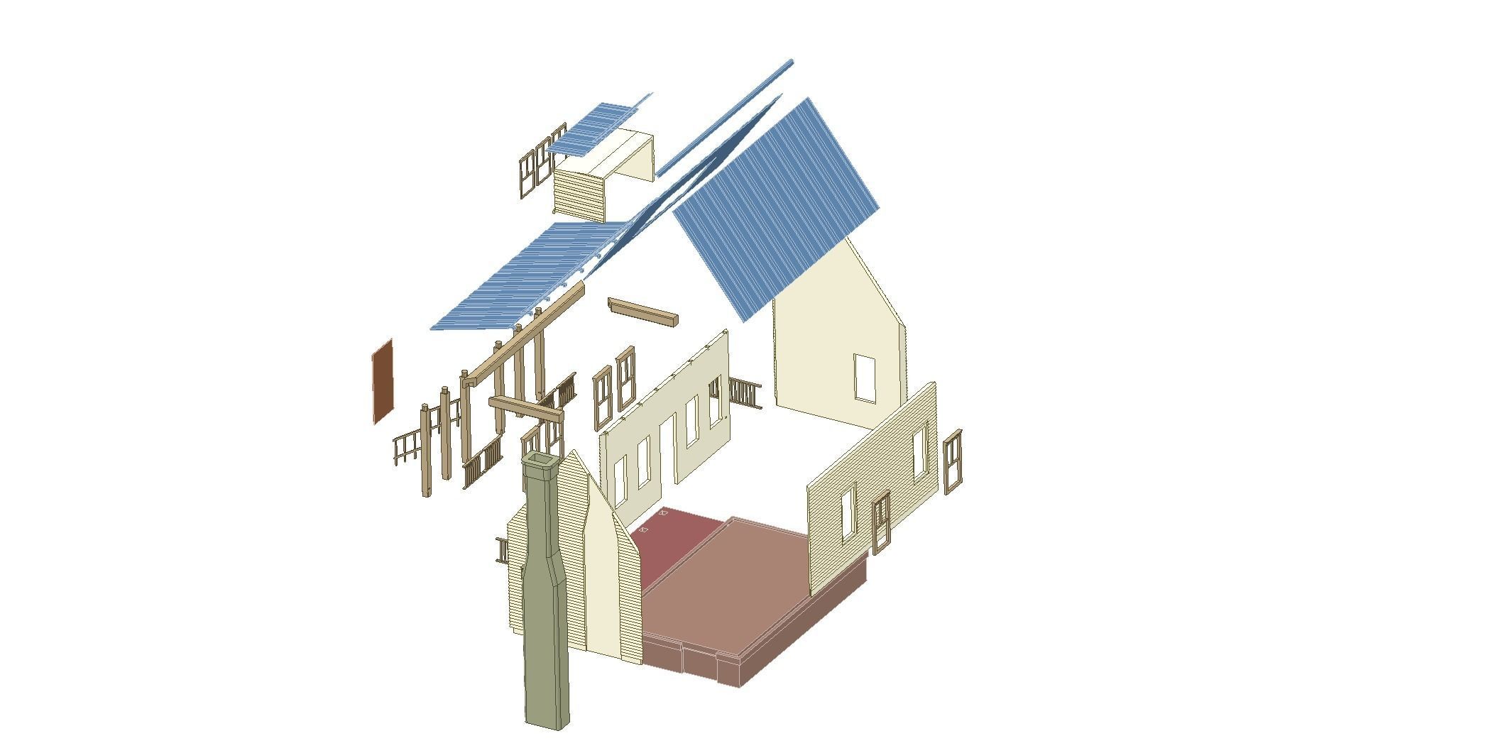 House 3D print model plans 3D print model_13